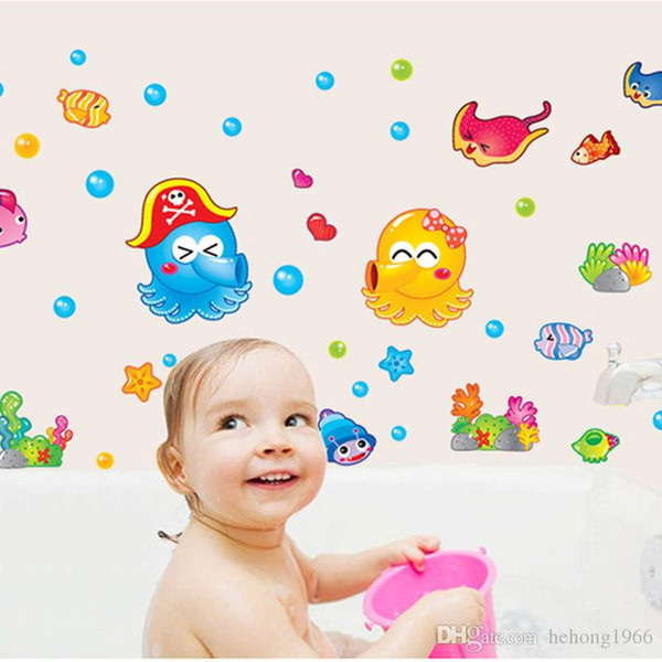 Wall Sticker Octopus Under Water World Decal Kid Room Non Toxic .
