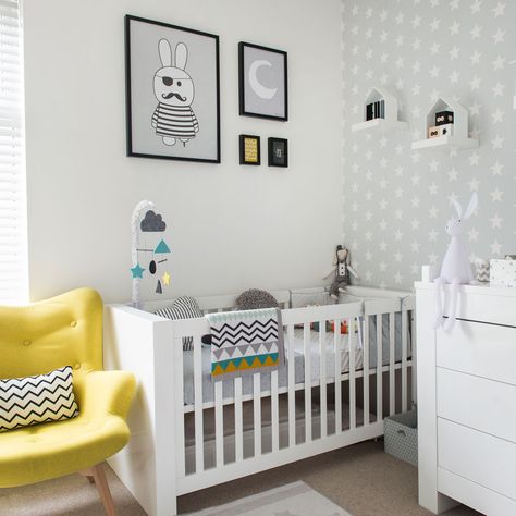 30 Brilliant Photo of Baby Furniture Ideas | Nursery wallpaper .