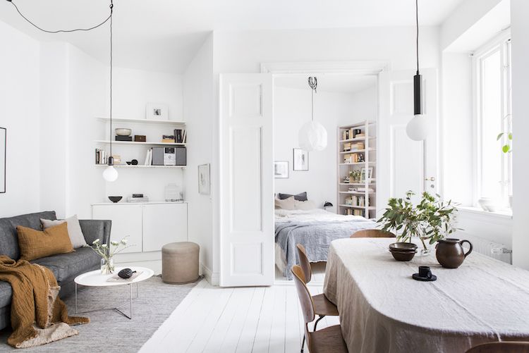 my scandinavian home: Open plan living room, dining room and .