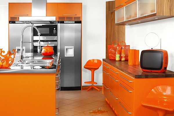 Orange Kitchens Inspiration Ide