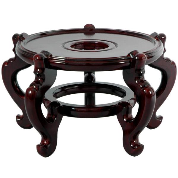 Oriental Furniture Oriental Furniture 14.5 in. Rosewood Fishbowl .