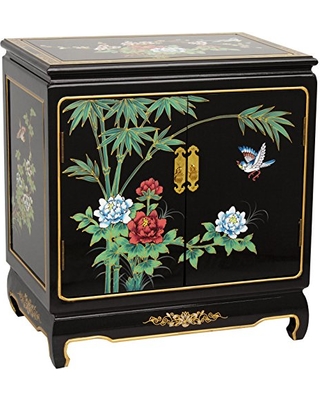 Amazing Deal on Oriental Furniture Black Lacquer End Tab