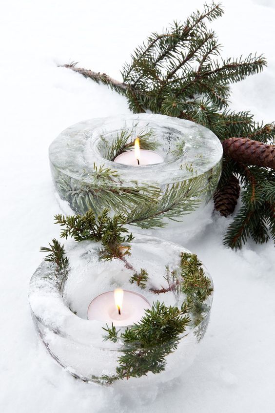 17 Outdoor Ice Christmas Decor Ideas | Modern christmas, Christmas .