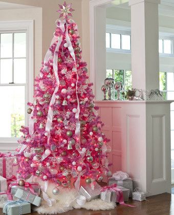 Shabby Chic Pink Christmas Decorating Ideas and Tips | Pink .