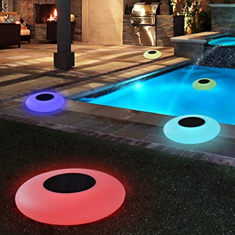 Amazon.com : Blibly Swimming Pool Lights Solar Floating Light with .