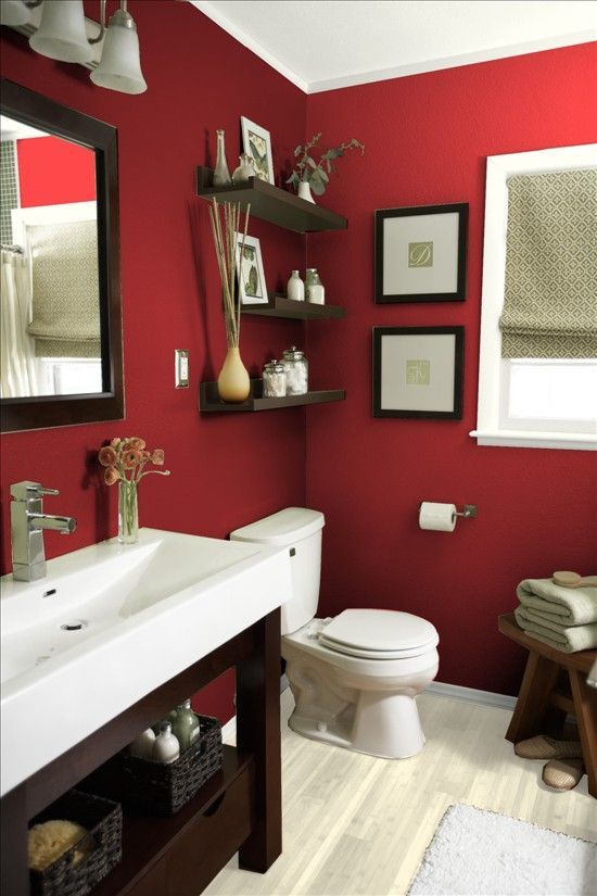 10 Vibrant Red Bathrooms to Make Your Decor Dazzle | Cuartos de .