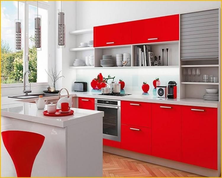 20 Awesome Red Themed Kitchen Designs Ideas | Kitchen remodel .