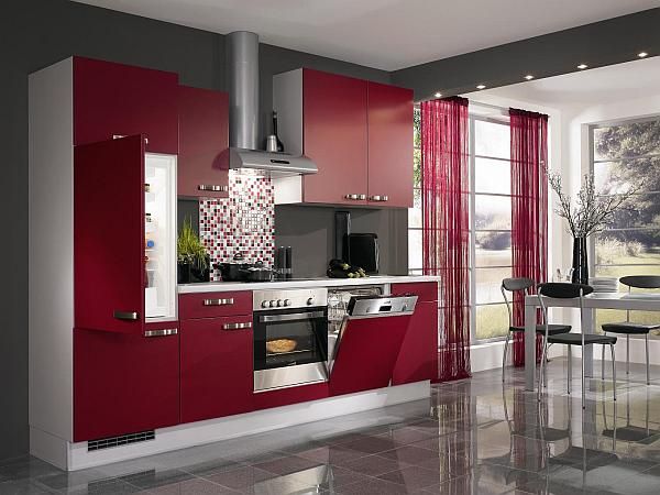 Red Kitchen Design Ideas, Pictures and Inspiration | Red kitchen .