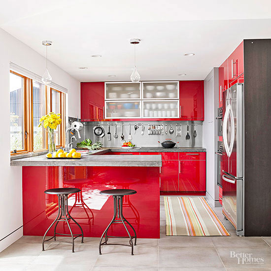 Red Kitchen Design Ideas | Better Homes & Garde