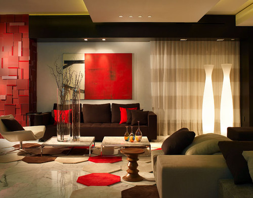 100+ Best Red Living Rooms Interior Design Ide