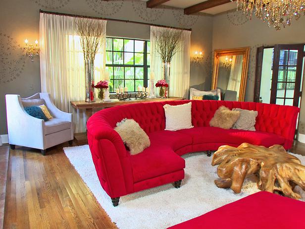 17 Stylish Living Room Designs With Red Couch