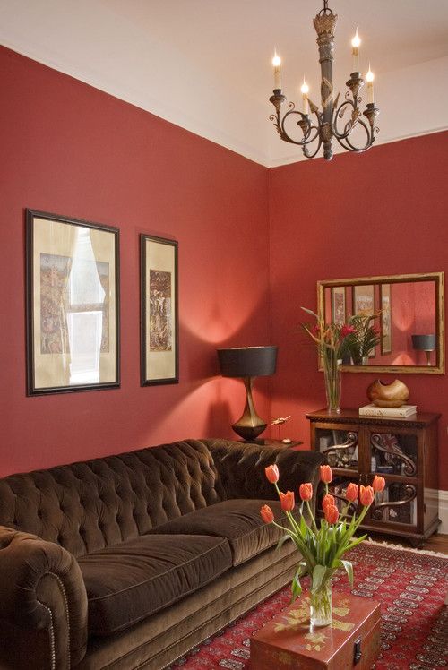 100+ Best Red Living Rooms Interior Design Ideas | Living room .