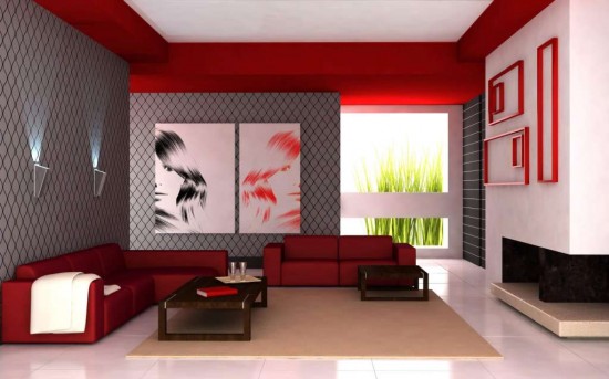 Modern Red Sofa For Living Room Designs - Yirr