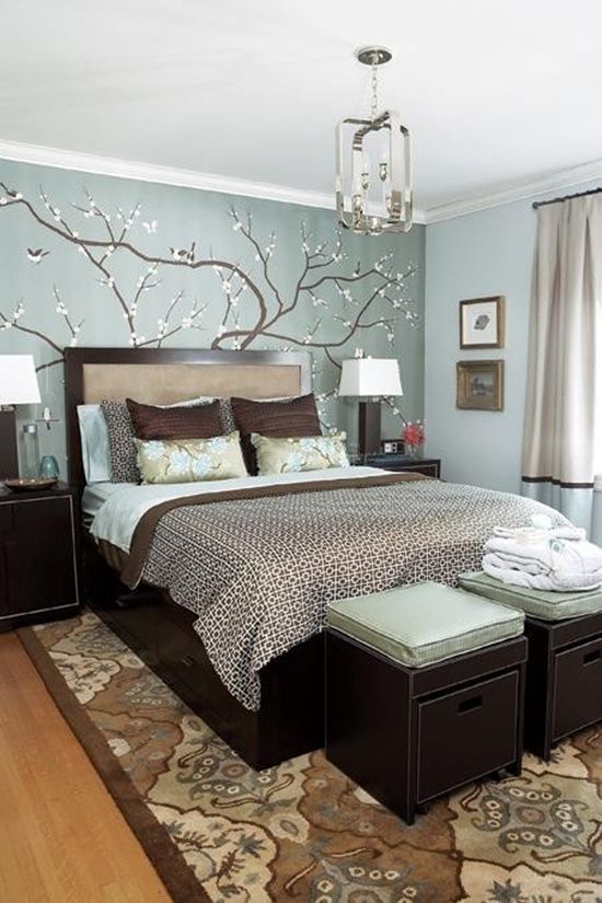 25 Unique Romantic Bedroom Ideas | Home bedroom, Blue brown .