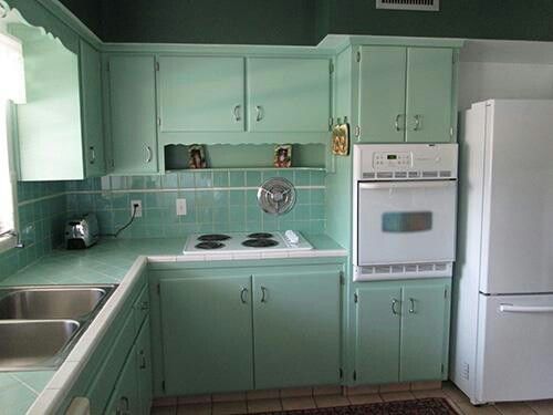 Yes! A renewed vintage kitchen. It kills me when people rip out .