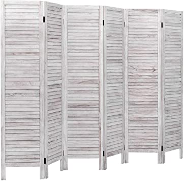 Amazon.com: Giantex 6 Panel Wood Room Divider, 5.6 Ft Tall .
