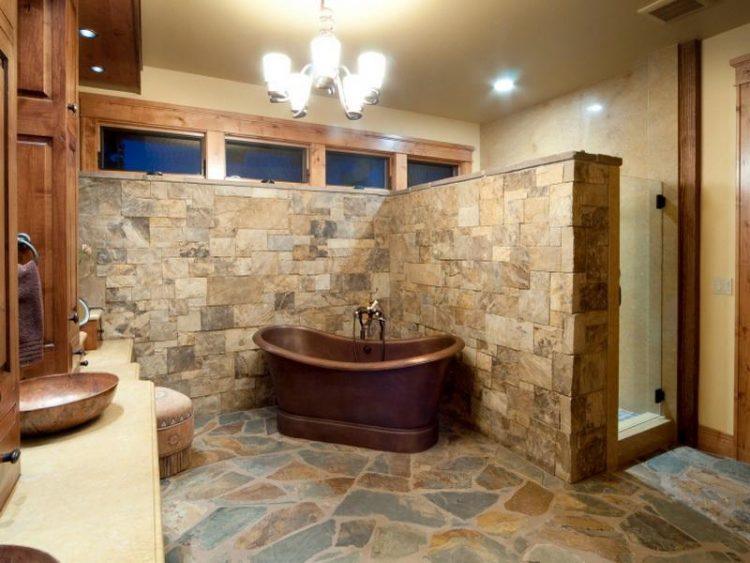 20 Rustic Bathroom Design Ide