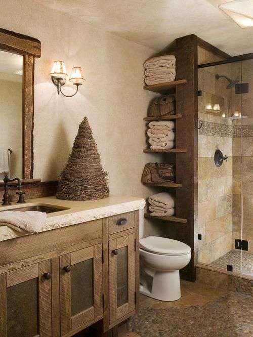 Rustic Bathroom Design Ideas … (With images) | Farmhouse bathroom .