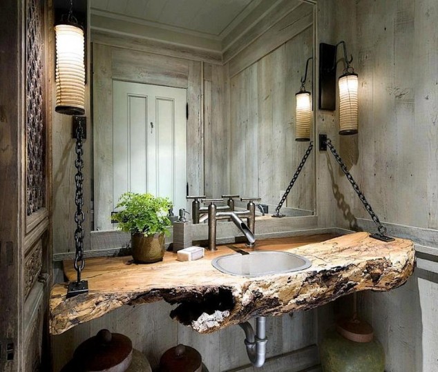 10 Amazing Rustic Bathroom Design Ide