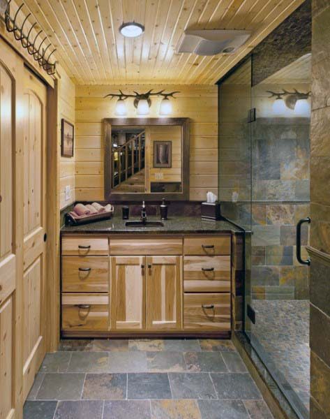 Top 70 Best Rustic Bathroom Ideas - Vintage Desig