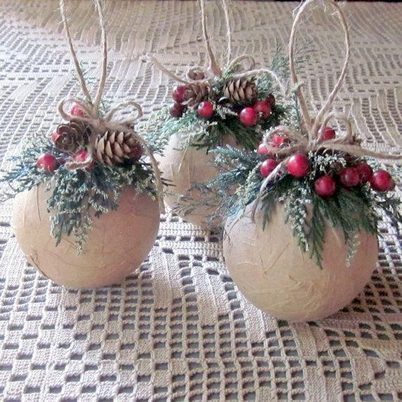 30 DIY Rustic Christmas Ornaments Ideas | Christmas ornaments .