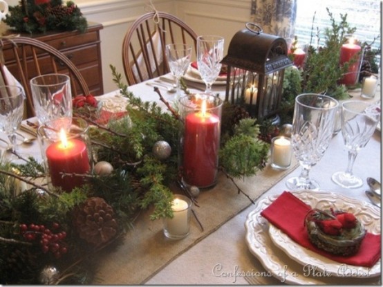 38 Inspiring Rustic Christmas Table Settin