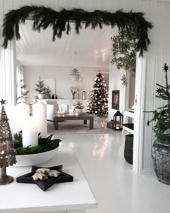 59 Wonderful Scandinavian Christmas Decoration Ideas - HOMYSTY