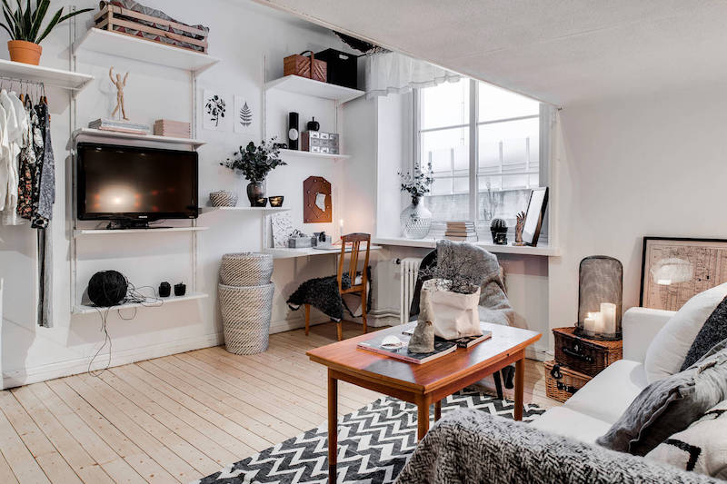 Small apartment meets relaxed scandinavian desi