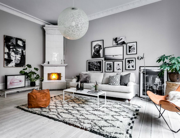 scandinavian interior design ideas | Dining and Living Ro