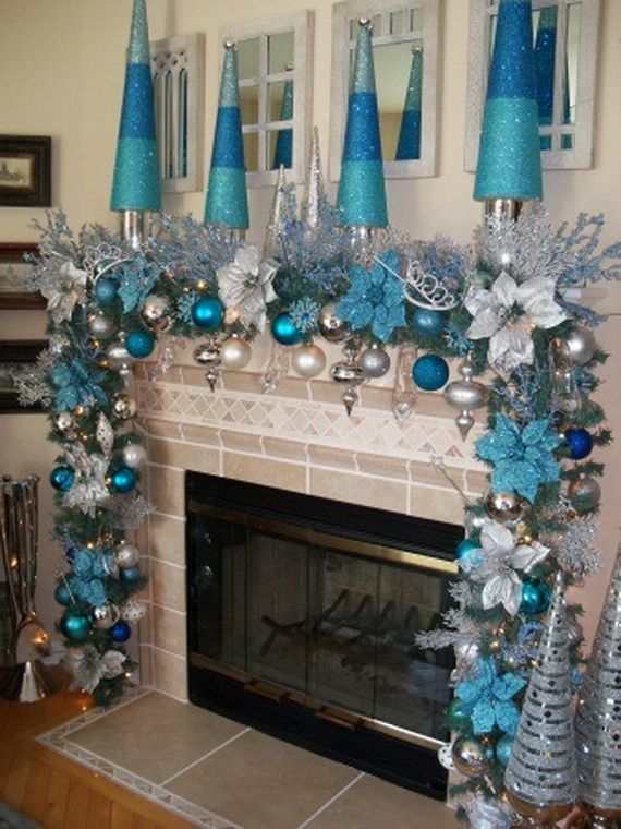 40 Fresh Blue Christmas Decorating Ideas | Blue christmas decor .