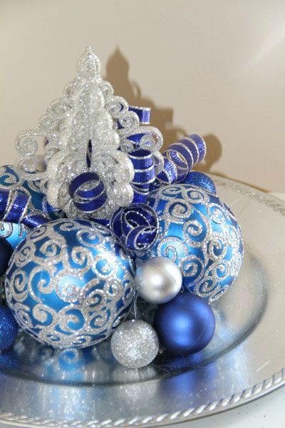37 Dazzling Blue and Silver Christmas Decorating Ideas | Blue .