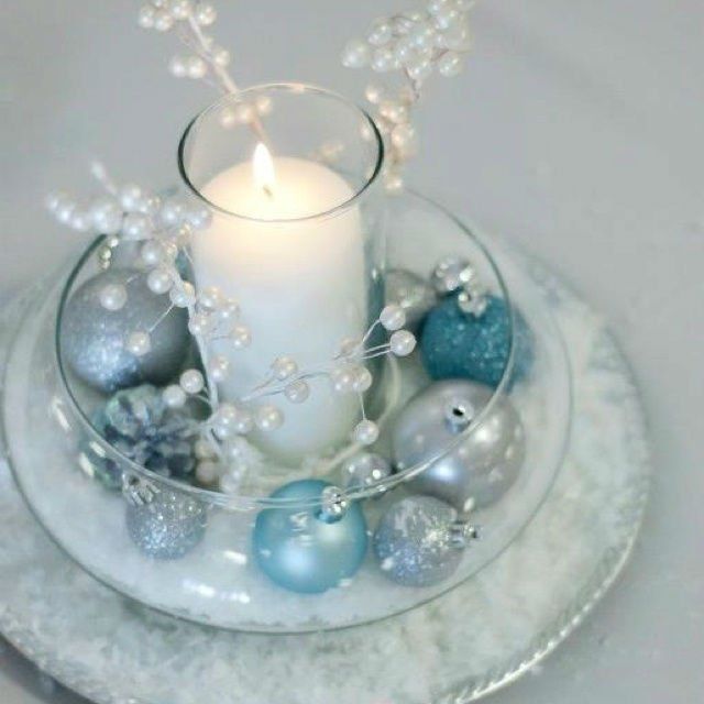 Silver Blue Decoration Ideas For
Christmas