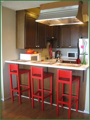 The Red Barstools - Kitchen Design Ideas TJ's new house?? | Simple .