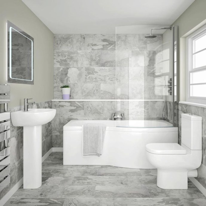 55 Small Bathroom Design Ideas On a Budget - homelizm.c