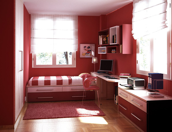 Small Bedroom Design Ideas for Teenage Gir