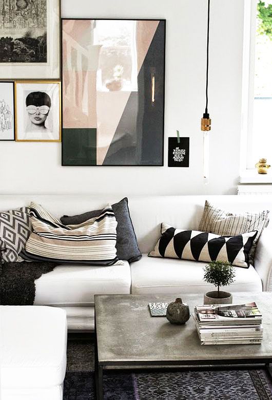 48 Black and White Living Room Ideas & Designs | Decohol