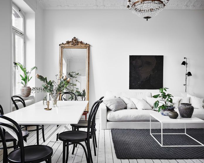 Uber small but very charming Scandi apartment | Décoration salle à .