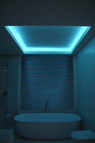 Simple LED strip lighting makes a difference! You can decorate .