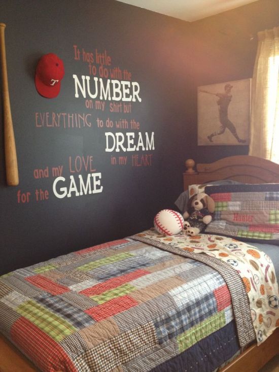 50 Sports Bedroom Ideas For Boys | Sports themed bedroom, Boy .
