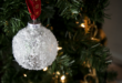 Snowball Christmas Ornament - Easy DIY Christmas Ornament - Clumsy .