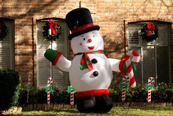snowman-outdoor-christmas-decorations-ideas - Christmas .