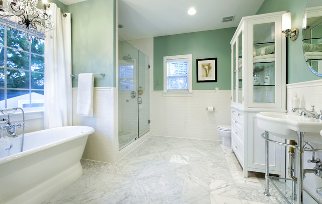 Rosedale spa-like master bathroom - Traditional - Bathroom .