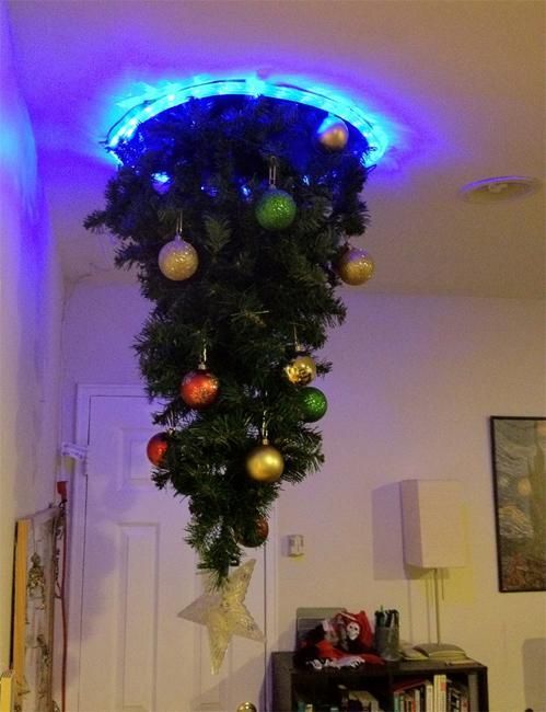 Hanging Upside Down Christmas Trees Reinventing Space Saving .