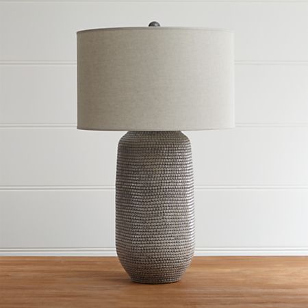 Cane Grey Table Lamp + Reviews | Crate and Barr