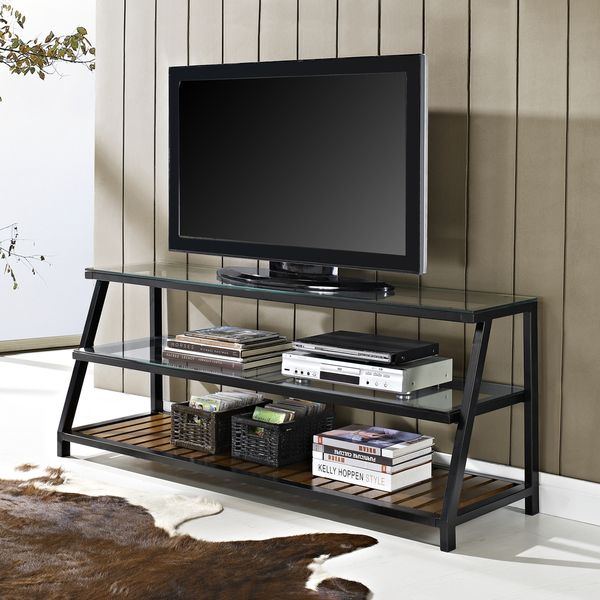 Metal TV Stands | ... entertainment console espresso tv stand exp .