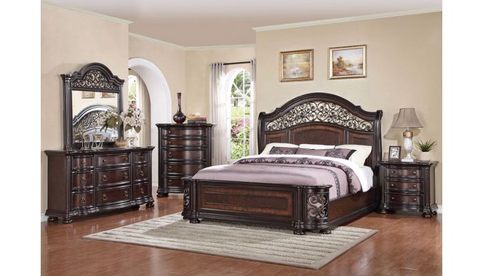 Palla Traditional Style Bed Collecti