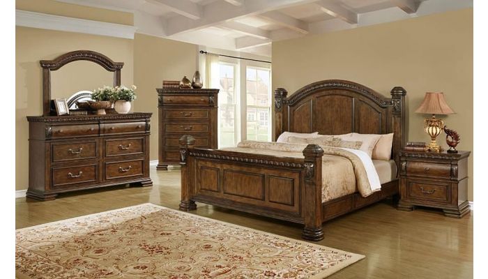 Benicia English Traditional Style Bedroom Furnitu