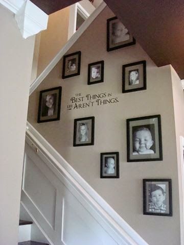 50 Creative staircase wall decorating ideas, art frames | Stairway .