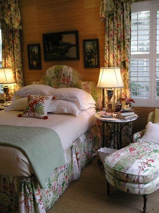 Betsy Speert design of a cozy, cottage bedroom | Romantic bedroom .