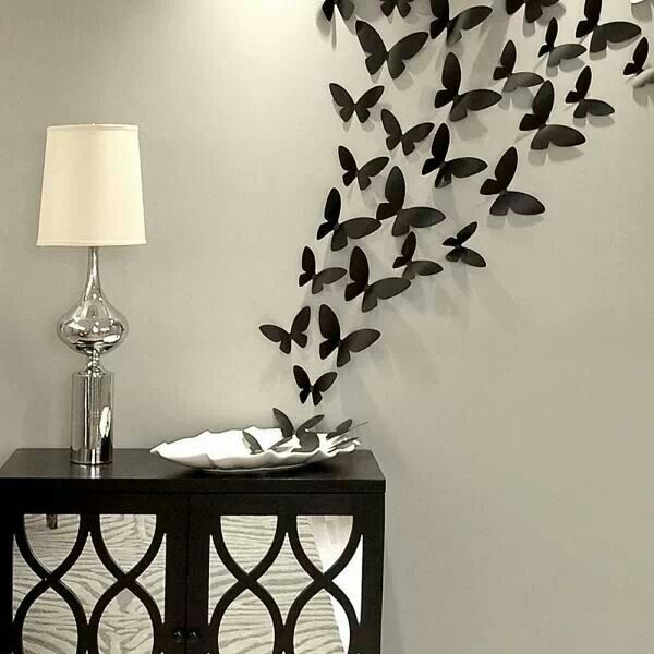 Butterfly wall decor set | Diy wall decor, Diy room decor .